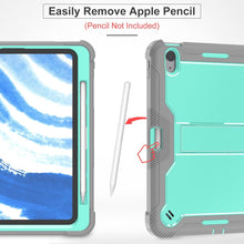 Load image into Gallery viewer, ProElite Cover for Apple iPad Air 11 inch M3/M2 2025/2024 & Air 10.9 5th/4th Gen, Rugged Shockproof Heavy Duty Back Case Cover for iPad Air 11 inch M3/M2 2025/2024 with Apple Pencil Holder, Mint