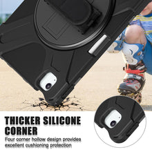 Load image into Gallery viewer, ProElite Cover for Apple iPad Air 13 inch M3/M2 2025/2024 Case, Rugged 3 Layer Armor case for Apple iPad Air 13 M3/M2 2025/2024 with Apple Pencil Holder, Hand Grip and Rotating Kickstand, Black