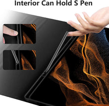 Load image into Gallery viewer, ProElite Keyboard case for Samsung Galaxy Tab S8 Ultra 14.6 inch SM-X900/ X906, Magnetic Detachable Wireless Bluetooth Keyboard Built-in 7-Colors Backlit, with S Pen Holder Black