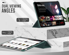 Load image into Gallery viewer, ProElite Case for iPad Air 11 Inch M4/M3/M2 2026/2025/2024, Air 5th Gen 2022/iPad Air 4th Gen 2020 10.9 Inch, Slim Hard PC Translucent Back Shell Smart Cover Fit iPad Air 11 M3/M2 & Air 10.9 Case, Dark Green