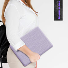 Load image into Gallery viewer, ProElite Case for MacBook Pro 13 inch Case M2 2024, 2023, 2022-2016 A2338 M1 A2251 A2289 A2159 A1989 A1708 A1706, Fabric Material Hard Shell with Slim TPU Bumper and Fold Kickstand, Purple