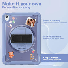 Load image into Gallery viewer, ProElite Cover for iPad (A16) 11th/10th Gen (2025/2022) Case, Rugged Shockproof Armor case for iPad 11th/10th Gen with Hand Grip and Rotating Kickstand (Transparent Back) with Should Strap, Lavender