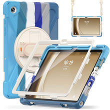 Load image into Gallery viewer, ProElite Cover for Samsung Galaxy Tab A9 Plus 11 inch Case Cover, Rugged 3 Layer Armor case Cover for Samsung Galaxy Tab A9+ 11 inch Hand Grip and Rotating Kickstand, Rainbow Blue