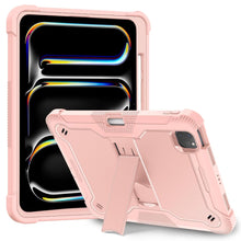 Load image into Gallery viewer, ProElite Rugged Shockproof Heavy Duty Back Case Cover for Apple iPad Pro 11 inch 2024/2025 M4/M5 5th/6th Gen with Apple Pencil Holder, Rose Gold