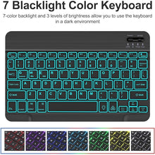 Load image into Gallery viewer, ProElite Keyboard case for Samsung Galaxy Tab S9 Ultra/S10 Ultra 14.6 inch with S Pen Holder, Magnetic Detachable Wireless Bluetooth Keyboard Built-in 7-Colors Backlit, Black