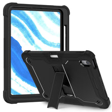 Load image into Gallery viewer, ProElite Cover for iPad Air 11 inch M3/M2 2025/2024 & Air 10.9 5th/4th Gen, Rugged Shockproof Heavy Duty Back Case Cover for iPad Air 11 inch M3/M2 2025/2024 2025/2024 with Apple Pencil Holder, Black
