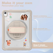 Load image into Gallery viewer, ProElite Cover for iPad (A16) 11th/10th Gen (2025/2022) Case, Rugged Shockproof Armor case for iPad 11th/10th Gen with Hand Grip and Rotating Kickstand (Transparent Back) with Should Strap, Khaki