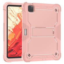 Load image into Gallery viewer, ProElite Rugged Shockproof Heavy Duty Back Case Cover for Apple iPad Pro 11 inch 2024/2025 M4/M5 5th/6th Gen with Apple Pencil Holder, Rose Gold
