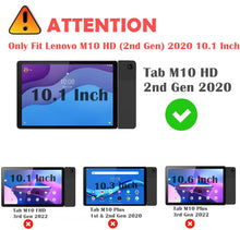 Load image into Gallery viewer, ProElite Smart Flip Case Cover for Lenovo Tab M10 HD 2nd Gen TB-X306X / Smart Tab M10 HD 2nd Gen TB-X306F, Translucent Back with Stylus Pen, Navy Blue