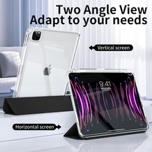 Load image into Gallery viewer, ProElite Case Cover for Apple iPad Air 13 M3/M2 2025/2024 Case, Sliding Detachable Smart Flip Case Cover for Apple iPad Air 13 inch M3/M2 2025/2024 with Pencil Holder, Black