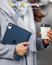 Load image into Gallery viewer, ProElite Case Cover for Apple iPad Air 11 inch M3/M2 2025/2024 Cover, Smart Flip Case for Apple iPad Air 11 inch M3/M2 2025/2024, Translucent Back with Stylus Pen, Dark Blue