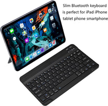 Load image into Gallery viewer, ProElite Ultra-Slim Bluetooth Keyboard Upto 11.5 inch Portable Mini Wireless Rechargeable Keyboard for Apple iPad, iPhone, Galaxy A9 Plus/Mi Pad 7/6/ Lenovo M11 Tablets, iPadOS/iOS/Android, Black