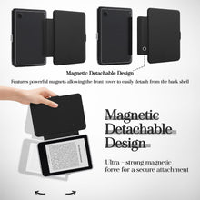 Load image into Gallery viewer, ProElite Soft TPU Transparent Back Magnetic Detachable Case for Kobo Libra 7 inch Cover Smart Flip Case Cover for Kobo Libra 7 inch (Black)