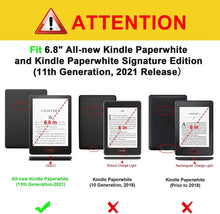 Load image into Gallery viewer, ProElite Slim Smart Flip case Cover for Amazon Kindle Paperwhite 6.8" 11th Generation 2021, Owl (Fits Signature Edition Also)