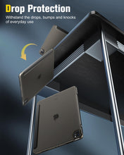 Load image into Gallery viewer, ProElite Case Cover for Apple iPad Air 13 inch 2025/2024 M3/M2 Cover, Smart Flip Case for Apple iPad Air 13 inch M3/M2 Translucent Back, Black