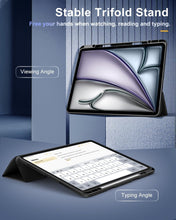 Load image into Gallery viewer, ProElite Case Cover for Apple iPad Air 13 inch M3/M2 2025/2024 Cover, Transparent Smart Flip Cover for iPad Air 13 inch M3/M2 2025/2024 with Pencil Holder, Lavender