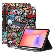 Load image into Gallery viewer, ProElite Book Cover Case for Samsung Galaxy Tab S10 Lite 10.9"/ Tab S9 FE 10.9 inch/Tab S10 FE/Tab S9 11 inch Cover, Smart flip case Book Cover with Pen Holder, Hippy