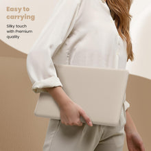 Load image into Gallery viewer, ProElite Case for MacBook Pro 13 inch M2 2024, 2023, 2022-2016 A2338 M1 A2251 A2289 A2159 A1989 A1708 A1706, Slim Leather Case with Foldable stand, Gold