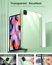 Load image into Gallery viewer, ProElite for Xiaomi Mi Pad 6 case Cover, Transaprent Flip Case for Xiaomi Mi Pad 6 11 inch with Pen Holder (Supports Auto Sleep Wake Function), Light Green