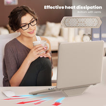 Load image into Gallery viewer, ProElite Case for MacBook Pro 13 inch M2 2024, 2023, 2022-2016 A2338 M1 A2251 A2289 A2159 A1989 A1708 A1706, Slim Leather Case with Foldable stand, Gold