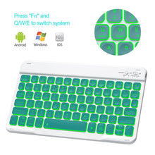 Load image into Gallery viewer, ProElite Keyboard case for Xiaomi Redmi Pad 2 11 inch, Magnetic Detachable Wireless Bluetooth Keyboard Built-in 7-Colors Backlit with Pen Holder, Dark Green