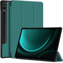 Load image into Gallery viewer, ProElite Cover for Samsung Galaxy Tab S9 FE Plus/S10+ 12.4 inch Cover Case, Smart Trifold Flip case Cover for Samsung Galaxy Tab S9 FE+/S10+ 12.4 inch Support S Pen Magnetic Attachment, Dark Green