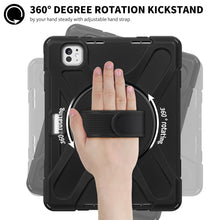 Load image into Gallery viewer, ProElite Cover for Apple iPad Pro 11 2024/2025 M4/M5 Case, Rugged 3 Layer Armor case Cover for iPad Pro 11 inch M4/M5 2024/2025 with Apple Pencil Holder, Shoulder Strap and Kickstand, Black