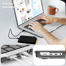 Load image into Gallery viewer, ProElite Case for MacBook Air 15 Case 2023 2024 2025 Release M4 M3 A3114 M2 A2941 with Touch ID, Slim Leather case with Foldable Stand, Grey