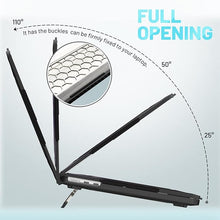 Load image into Gallery viewer, ProElite Case for MacBook Air 13.6 inch Case 2022 2023 2024 2025 Release M4/M3 A3113 M2 A2681 with Touch ID,Heavy Duty Honeycomb Hard Shell with Slim TPU Bumper and Fold Kickstand, Black