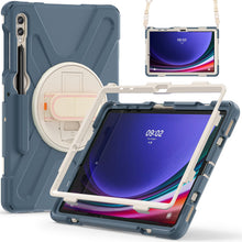 Load image into Gallery viewer, ProElite Cover for Galaxy Tab S9+/ S9 FE+/S10+ Case, Rugged 3 Layer Armor case for Samsung Tab S9 Plus/S8 Plus/S7 Plus/S7 FE/S10+ 12.4 inch with S Pen Holder and Rotating Kickstand, Cornflower Blue
