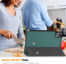 Load image into Gallery viewer, ProElite Cover for Lenovo M11 11 inch Case Cover, Trifold Flip Case Cover for Lenovo Tab M11 11 inch, Dark Green