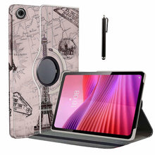 Load image into Gallery viewer, ProElite Cover for Lenovo Tab 10.1 inch 2025, 360 Rotatable Smart Flip Case Cover for Lenovo Tab 10.1 inch 2025 Tablet with Stylus Pen, Eiffel