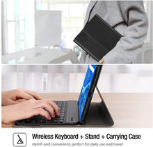 Load image into Gallery viewer, ProElite Detachable Wireless Bluetooth Keyboard flip case Cover for Realme Pad 10.4 inch, Black