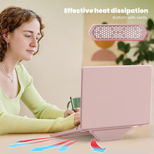 Load image into Gallery viewer, ProElite Case for MacBook Air 13.6 inch Case 2022 2023 2024 2025 Release M4/M3 A3113 M2 A2681 with Touch ID, Slim Leather case with Foldable Stand, Pink