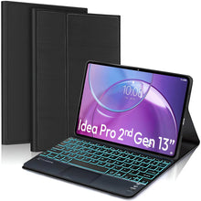 Load image into Gallery viewer, ProElite TouchPad Keyboard case for Idea Tab Pro 2nd Gen 13 inch 2026, Magnetic Detachable Wireless Bluetooth TouchPad Keyboard Idea Tab Pro 2nd Gen 13 inch (Built-in 7-Colors Backlit), Black