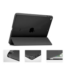 Load image into Gallery viewer, ProElite Smart Trifold Hard Back Flip Stand Case Cover for Apple iPad 9.7 inch 2018/2017 5th 6th Generation with Stylus Pen- Eiffel
