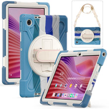 Load image into Gallery viewer, ProElite Cover for Lenovo Tab 10.1 inch 2025 Cover Case, Rugged 3 Layer Armor case Cover for Lenovo Tab 10.1 inch 2025 with Hand Grip & Rotating Kickstand with Shoulder Strap, Rainbow Blue
