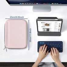 Load image into Gallery viewer, ProElite Hard Tablet Sleeve Case Upto 11.5" for iPad 9.7/10.2/10.9/Pro 11 /Lenovo/Galaxy Tab A9 Plus/S7/S8/S9/Realme Pad 2/Honor Pad X9/Mi pad 7/Redmi Pad/Nokia T21 Accessories Compartment, Pink