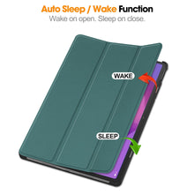 Load image into Gallery viewer, ProElite Cover for Moto Pad 60 Pro 12.7 inch 2025 Cover Case, Sleek Smart Flip Case Cover for Moto Pad 60 Pro 12.7 inch 2025 Support Auto Sleep Wake, Dark Green