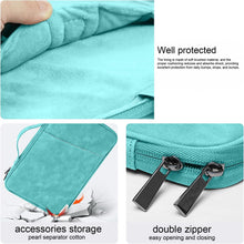 Load image into Gallery viewer, ProElite Polyster Tablet Sleeve Case Upto 11.5 inch for iPad 10.2/10.9/Pro 11/Lenovo/Galaxy Tab A9 Plus/S7/S8/S9/Realme Pad/Redmi Pad/Honor Pad X9/Mi pad 6/Moto Tab G62/Oneplus Pad Tablet, Dark Grey