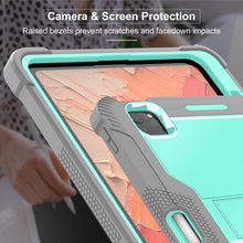 Load image into Gallery viewer, ProElite Rugged Shockproof Heavy Duty Back Case Cover for Apple iPad Pro 11 inch 2024/2025 M4/M5 5th/6th Gen with Apple Pencil Holder, Mint