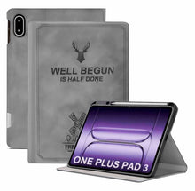 Load image into Gallery viewer, ProElite Case Cover for OnePlus Pad 3 13.2 inch 2025 Case, Deer Flip case Cover for OnePlus Pad 3 13.2 inch 2025 Case with Pen Holder, Grey