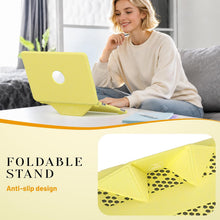 Load image into Gallery viewer, ProElite Case for MacBook Neo 13 inch 2026, Fabric Material Hard Shell with Slim TPU Bumper and Fold Kickstand, Yellow