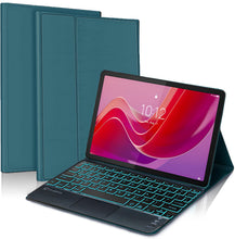 Load image into Gallery viewer, ProElite TouchPad Keyboard case for Lenovo Tab M11 11 inch, Magnetic Detachable Wireless Bluetooth TouchPad Keyboard Built-in 7-Colors Backlit, Dark Green