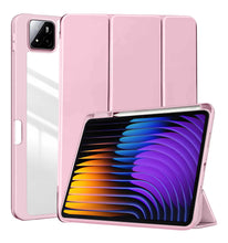 Load image into Gallery viewer, ProElite Cover for Xiaomi Mi Pad 7/7 Pro 11.2 inch case Cover, Transparent Flip Case for Xiaomi Mi Pad 7/7 Pro 11.2 inch with Pen Holder (Supports Auto Sleep Wake Function), Pink