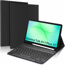 Load image into Gallery viewer, ProElite Keyboard case Cover for Samsung Galaxy Tab A11 Plus 11 inch with S Pen Holder Magnetic Detachable Wireless Bluetooth Keyboard Case, Black