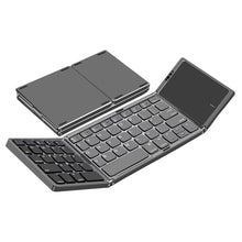 Load image into Gallery viewer, ProElite PBK05 Portable Wireless Bluetooth Keyboard with Larger TouchPad Pocket-Sized Travel Keyboard for MacOS/iOS,Android,Windows sync up to 3 Devices, Black