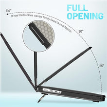 Load image into Gallery viewer, ProElite Case for MacBook Pro 14 inch Case 2025 2024 2023 2022 2021 M5/M4/M3 A2918 A2992 M2 A2779 M1 A2442 Pro Max,Heavy Duty Honeycomb Hard Shell with Slim TPU Bumper and Fold Kickstand, Black