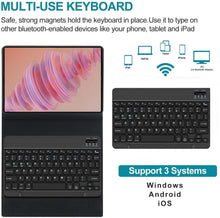 Load image into Gallery viewer, ProElite Keyboard Case Cover for Motorola Pad 70 12.1 inch 2026, Magnetic Detachable Wireless Bluetooth Keyboard Case Moto Pad 70 12.1 inch 2026, Black