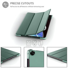 Load image into Gallery viewer, ProElite Case Cover for Realme Pad 2 Lite 10.95 inch Cover, Smart Flip Case Cover for Realme Pad 2 Lite 10.95 inch Translucent Back with Stylus Pen, Dark Green